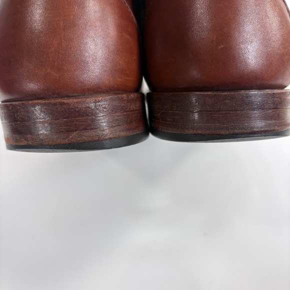 Allen Edmonds Maxfield Loafers Chili Brown Tassel Braided Leather 14 B 20838 main image 4